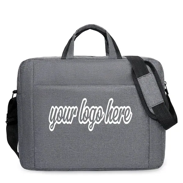 Stylish laptop shoulder bag with padded sleeve and adjustable strap