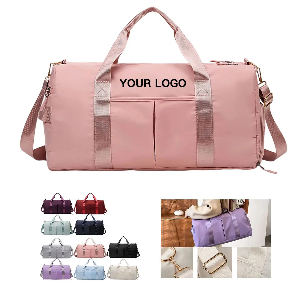 Spacious foldable travel bag in a stylish design