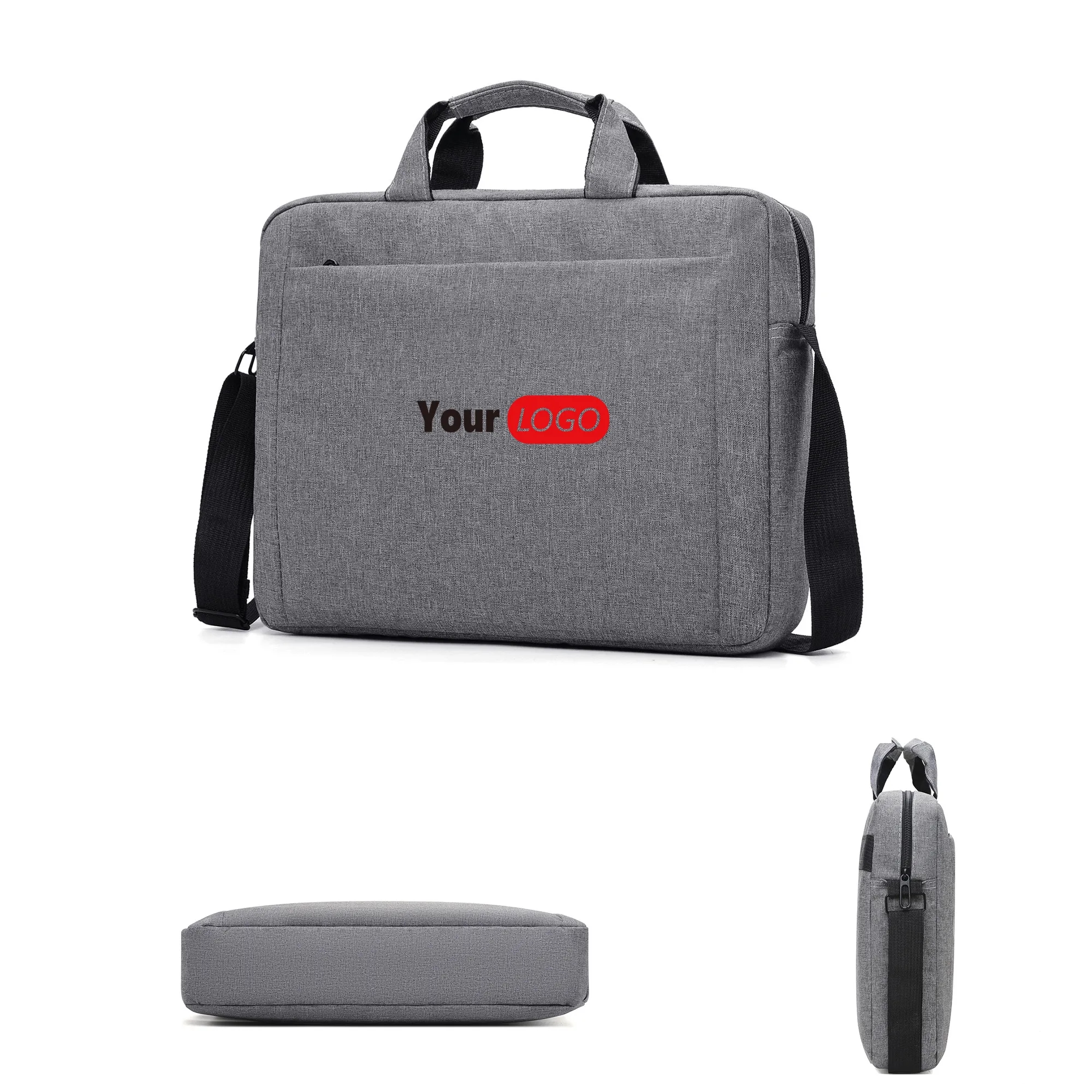 Chic laptop bag with a stylish design and logo placement