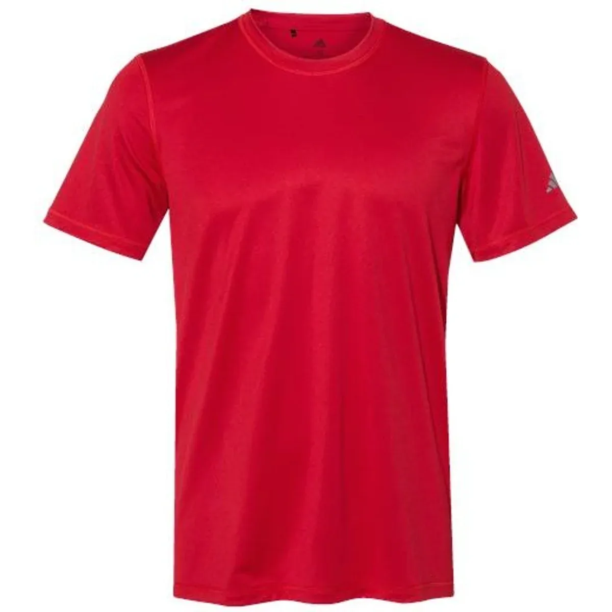 Flat lay of the t-shirt on a textured surface