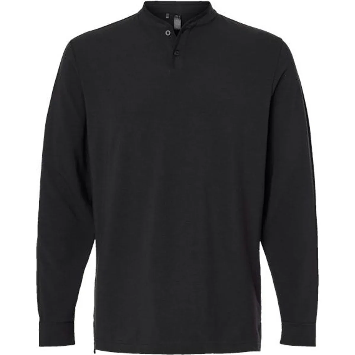 Close-up of the two-button collar detail
