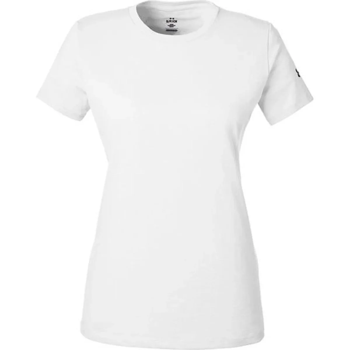 Model wearing the Women's Athletic 2.0 T-Shirt during an active moment