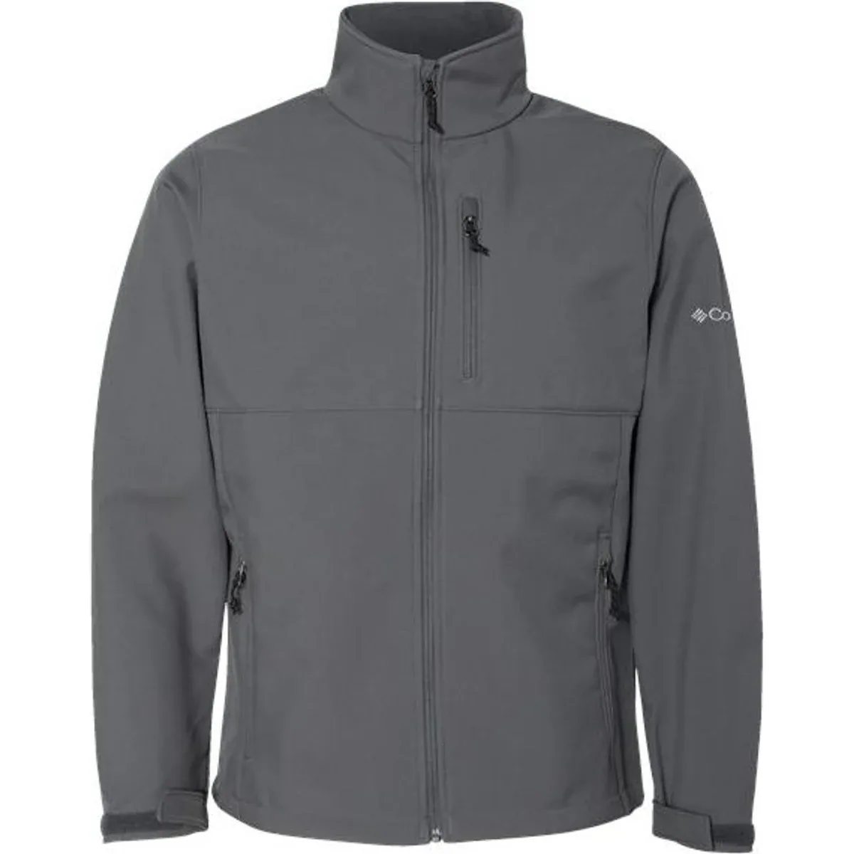 Jacket hanging outdoors against a natural backdrop