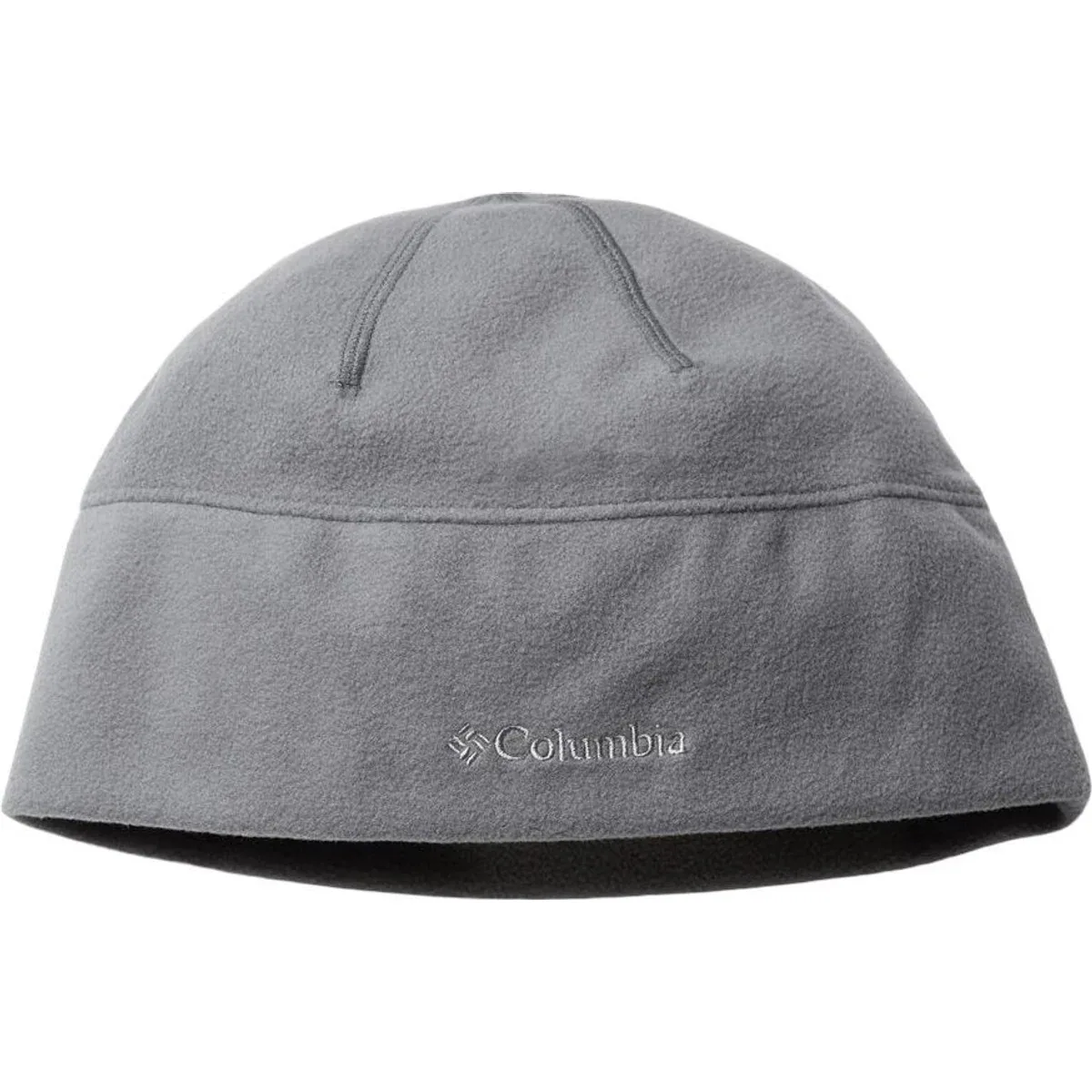 Front view of the Trail Shaker Beanie showcasing embroidered logo