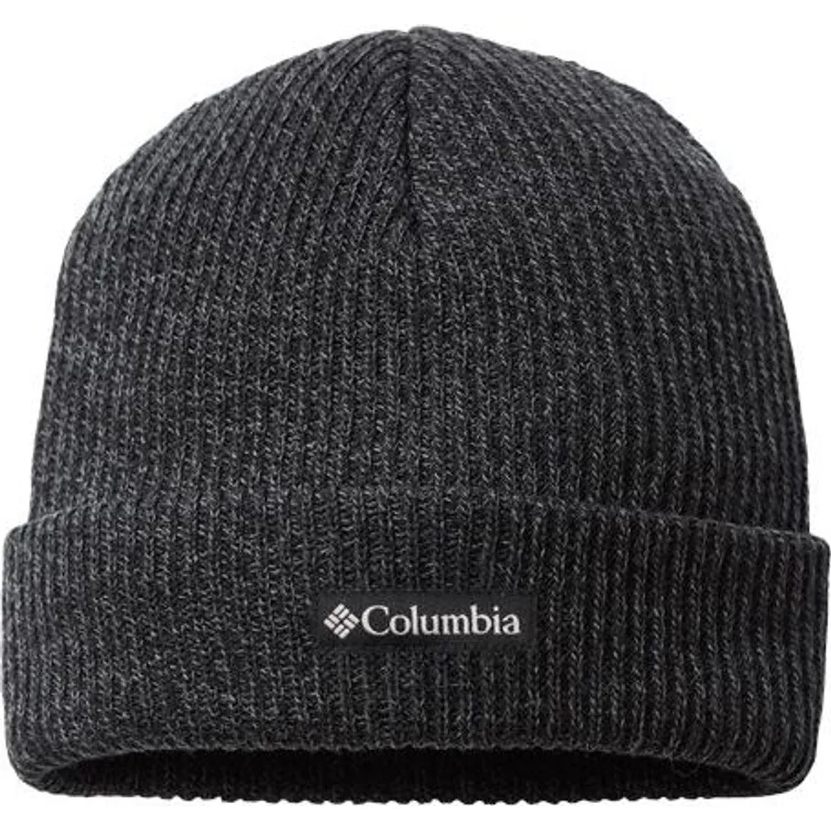 Model wearing the Whirlibird beanie outdoors