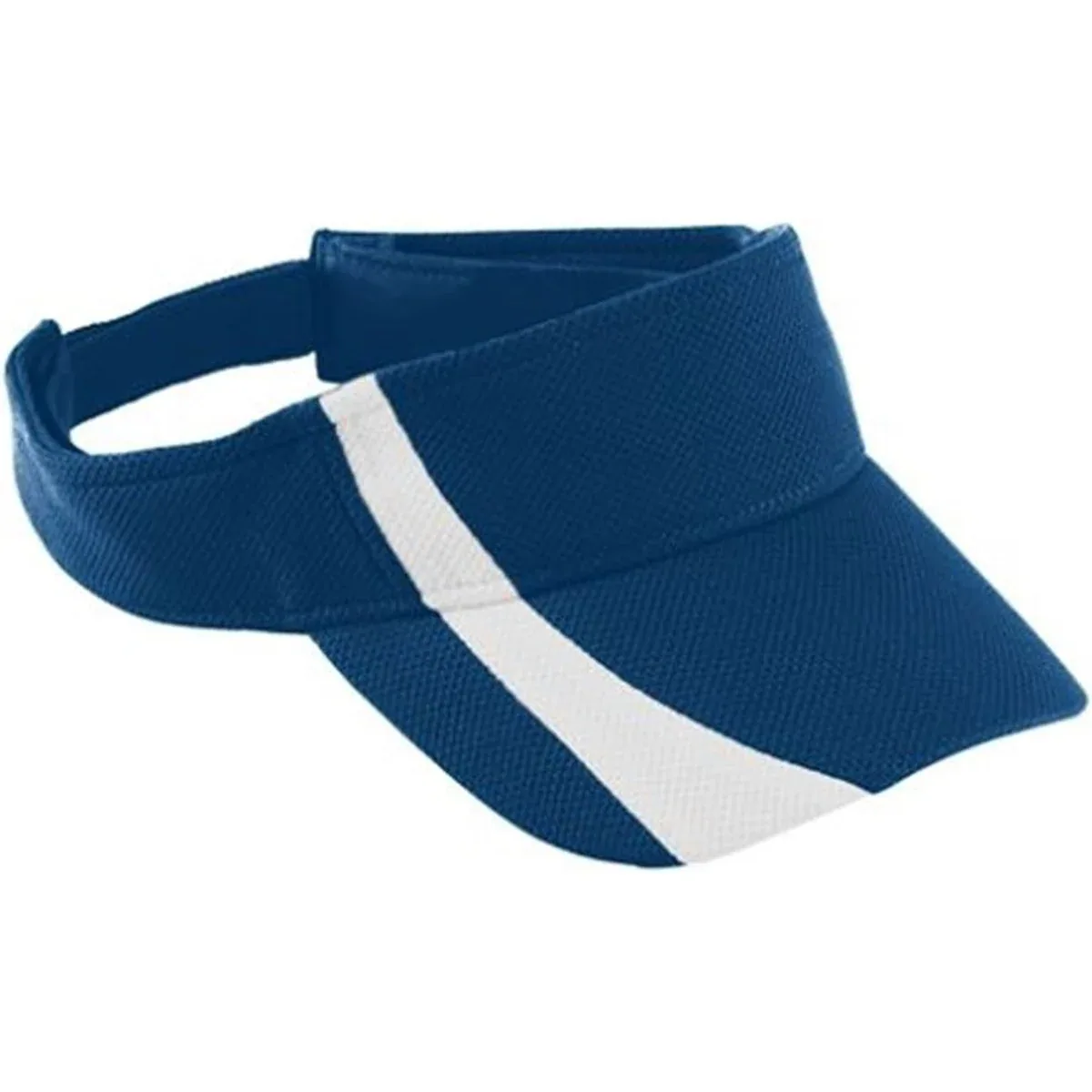Adjustable visor with a moisture-wicking design and pre-curved bill